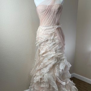 Vera Wang Farrah Dress ~ Soft Shades of Pink  ~ Size 6